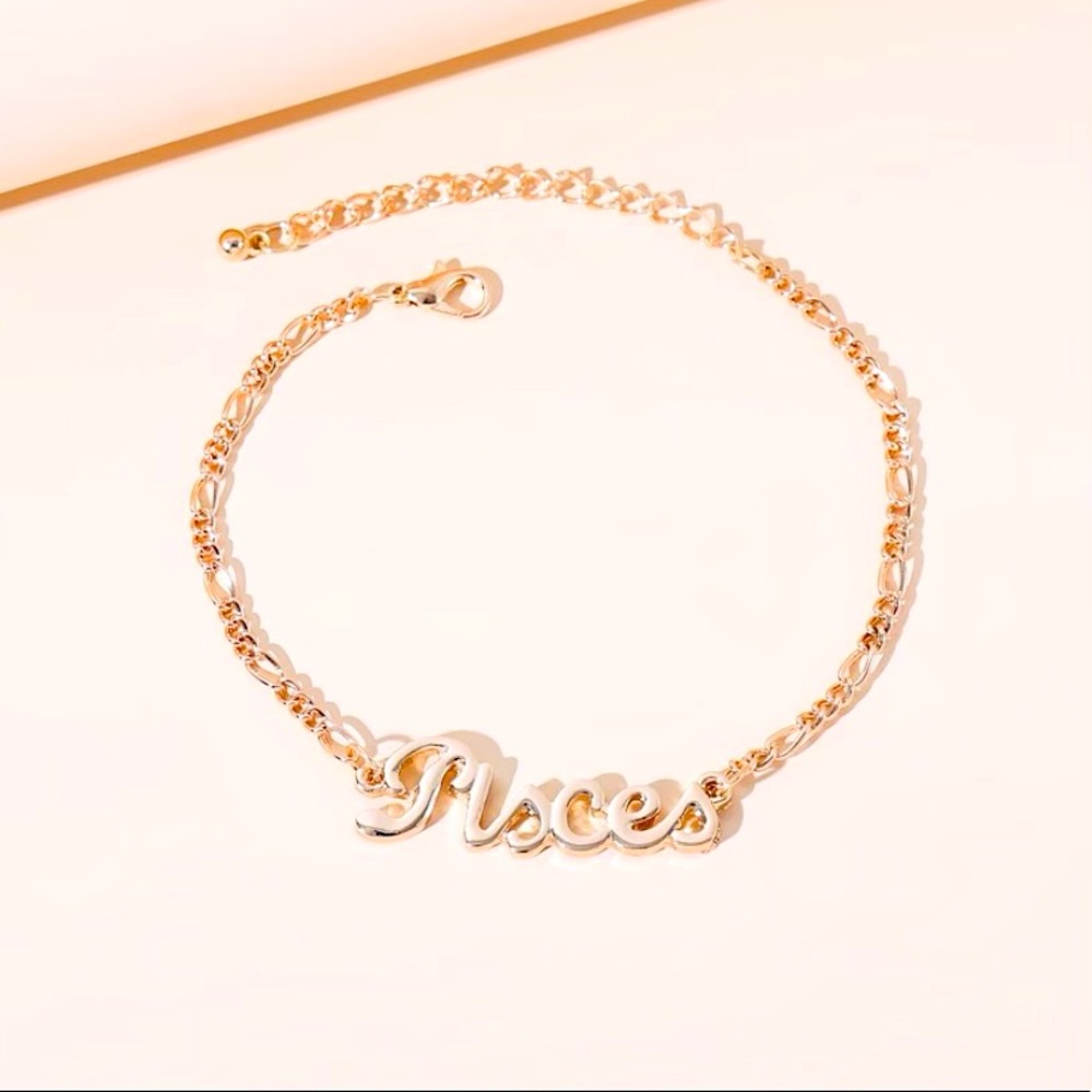 Zodiac Golden Link Bracelet PISCES